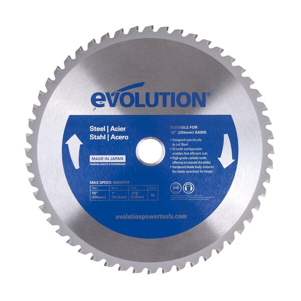 10" Mild Steel Cutting Blade, 1" Arbor